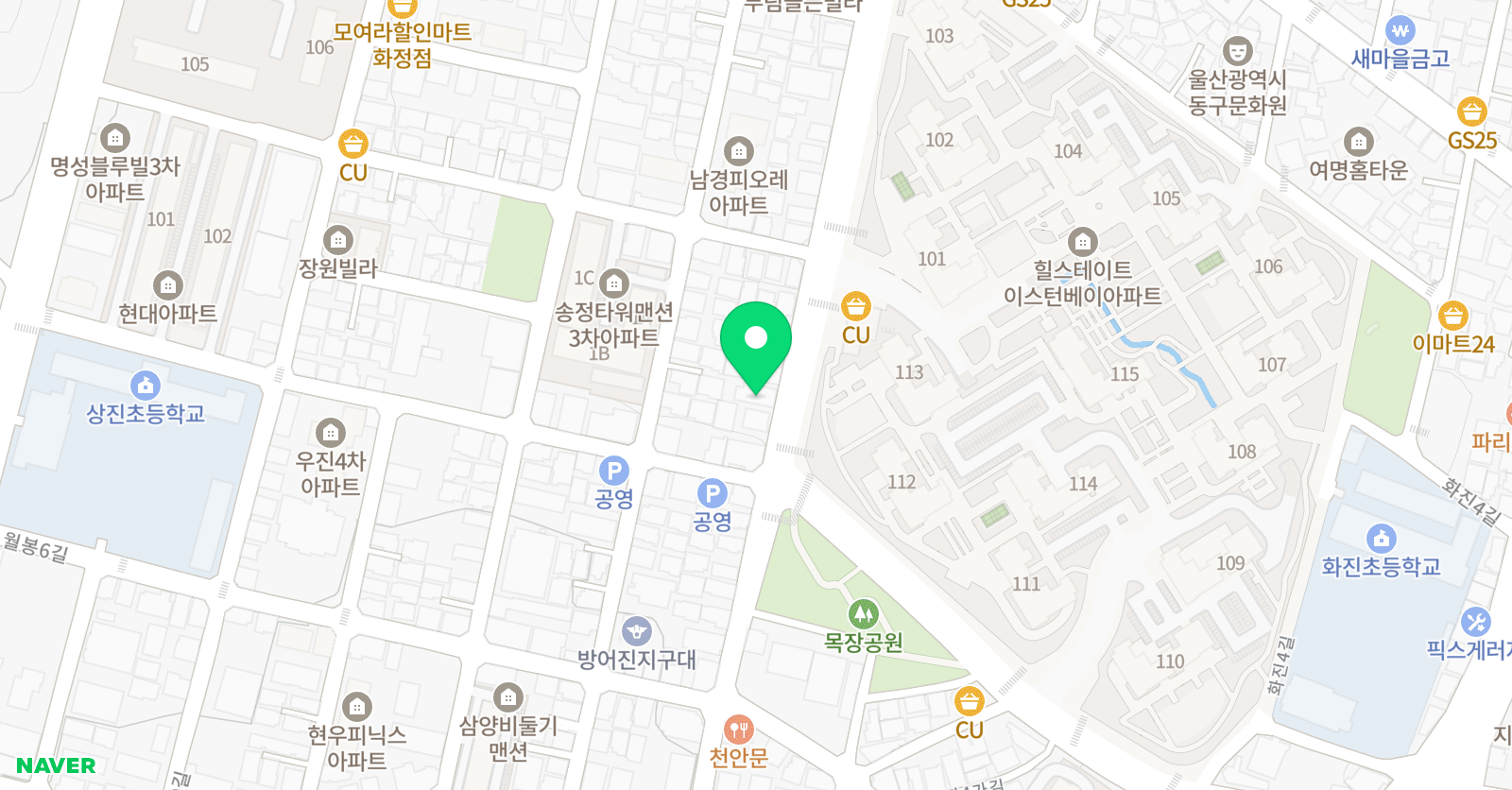 영웅 태권도 위치