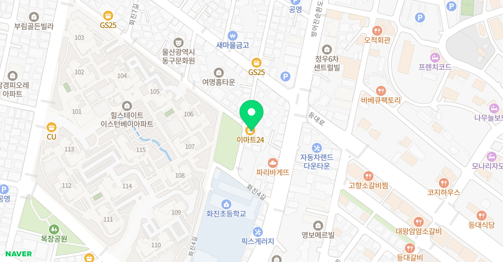 화정 멜로디 음악학원 위치