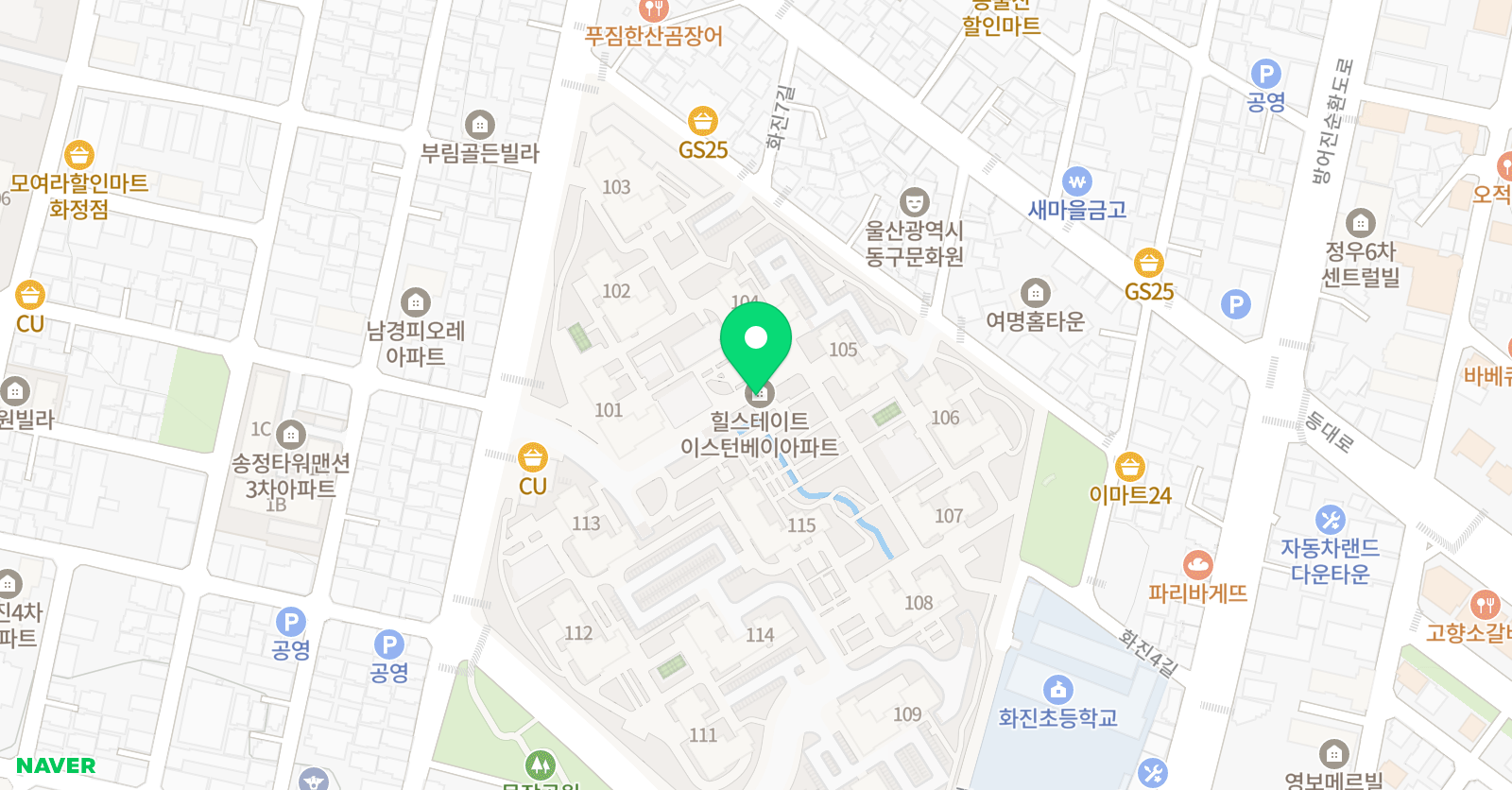푸르넷 학원 힐스푸르넷 수학교습소 위치