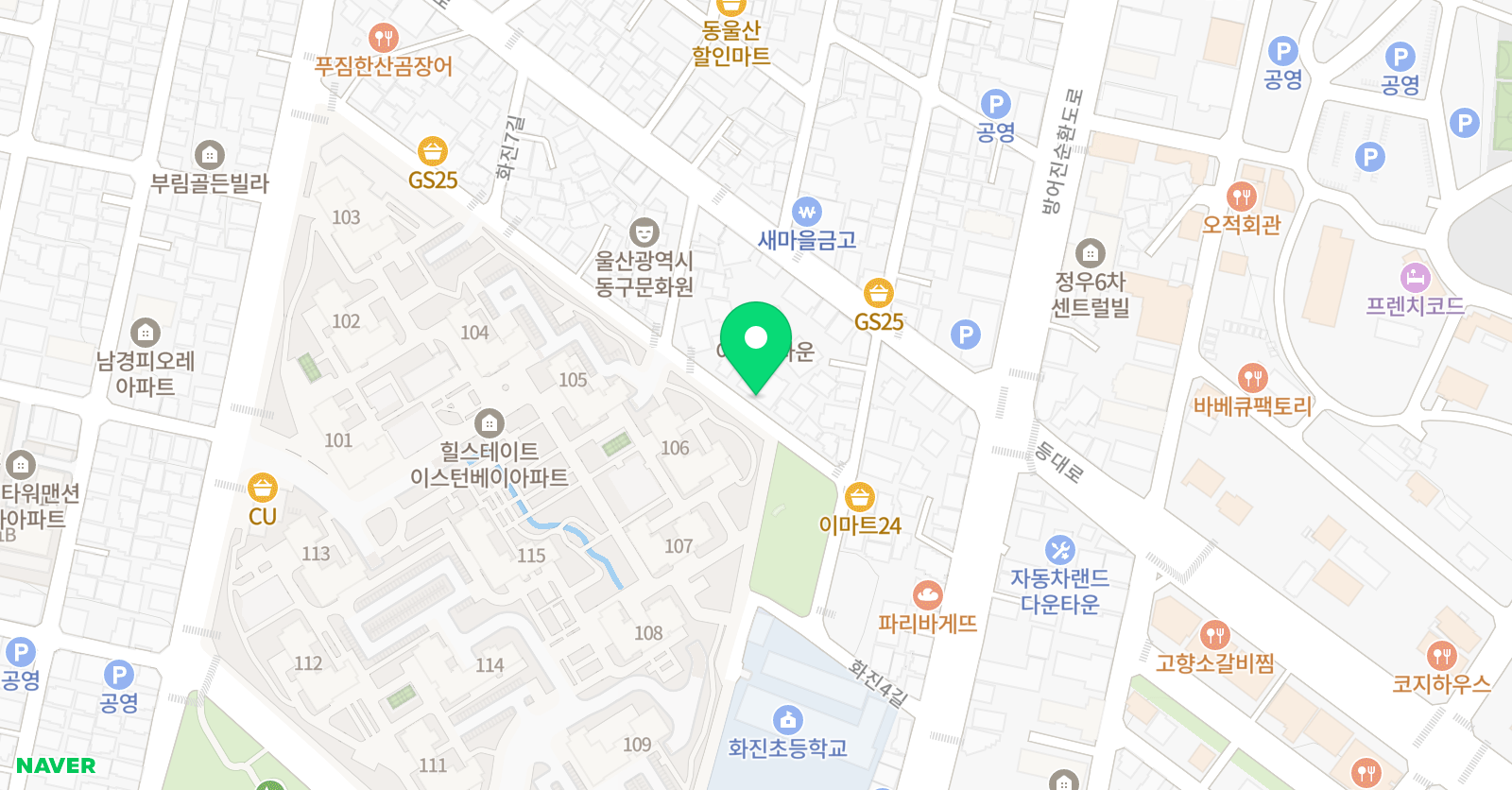1등급 수학학원 2관 위치