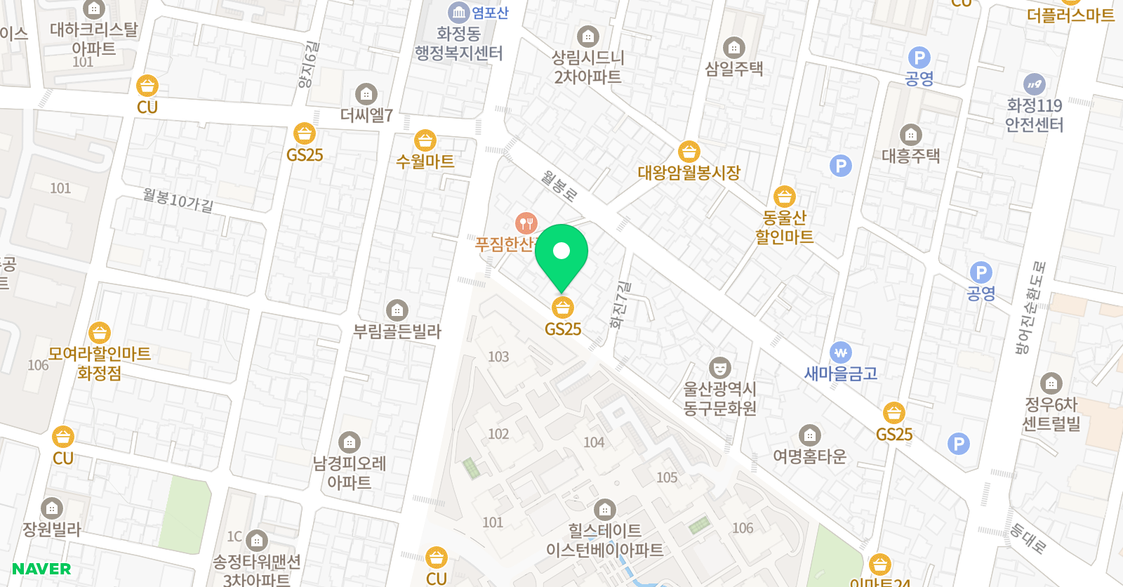 엘레니 음악학원 놀작 미술학원 위치