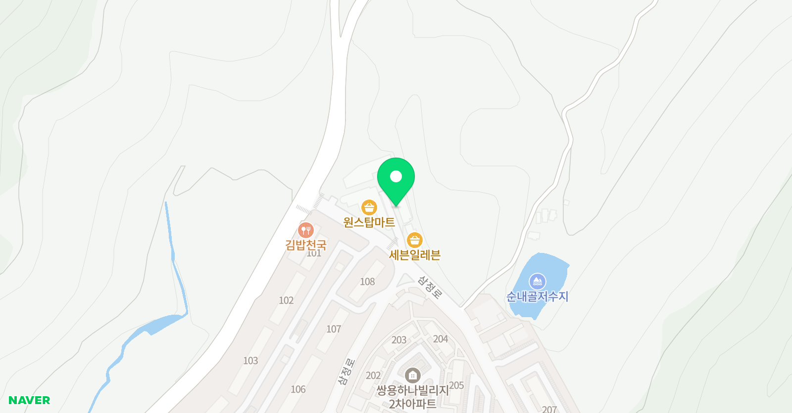 잉글리쉬무무 영어학원 삼정 학습관 위치