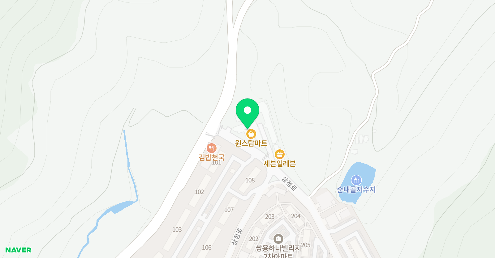 백룡 태권도체육관 위치