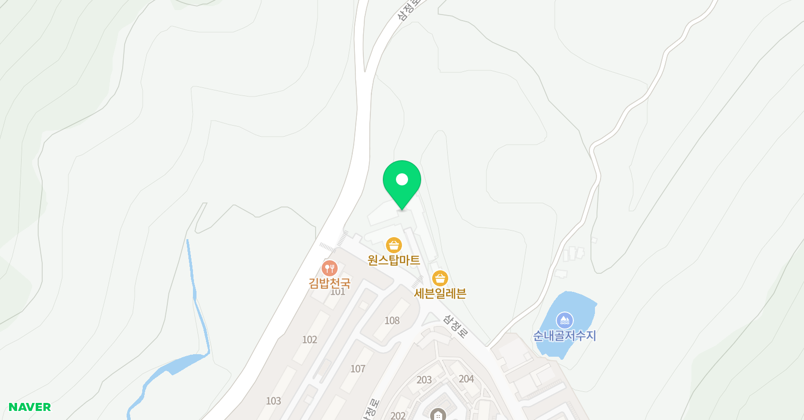 3030 영어학원 울산삼정러닝센터 위치