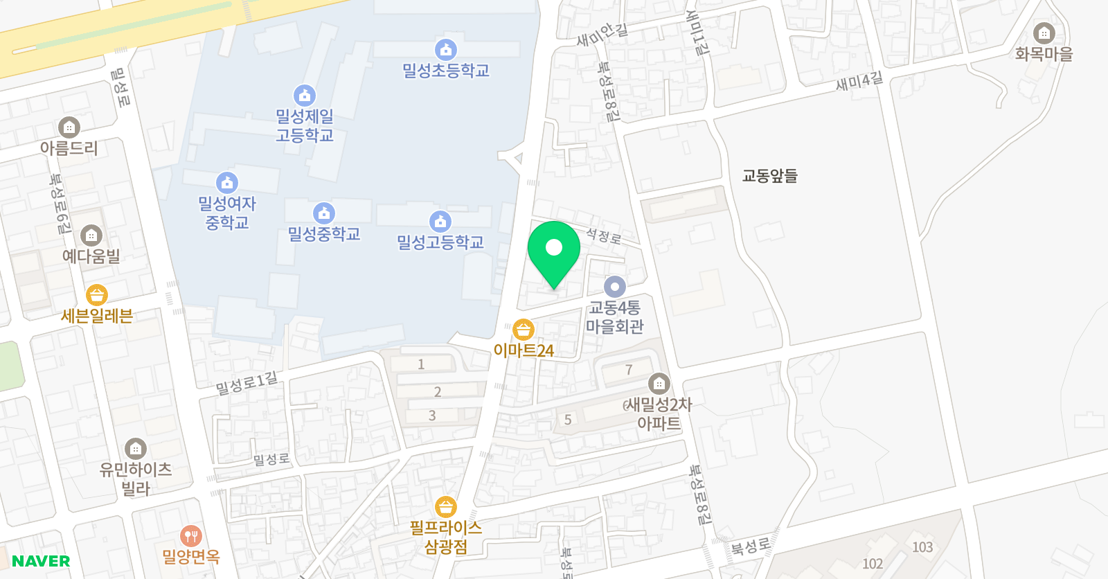 보성 학원 위치