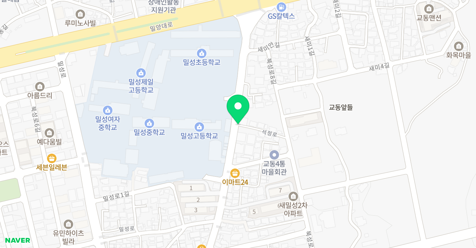 하모니 음악학원 위치