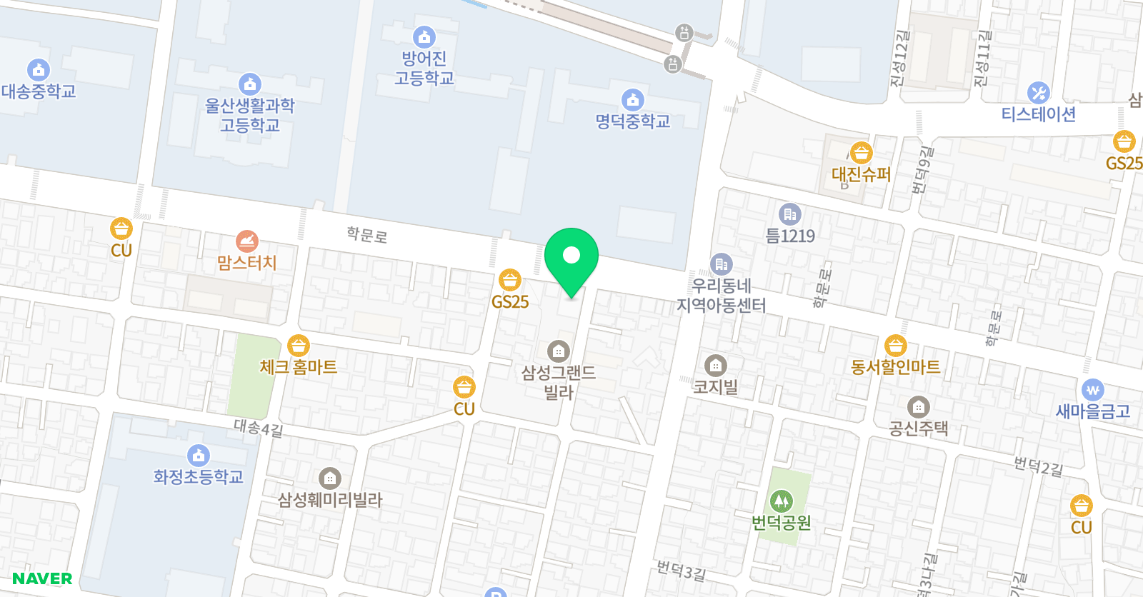 루체테 어학원 울산동구캠퍼스 위치