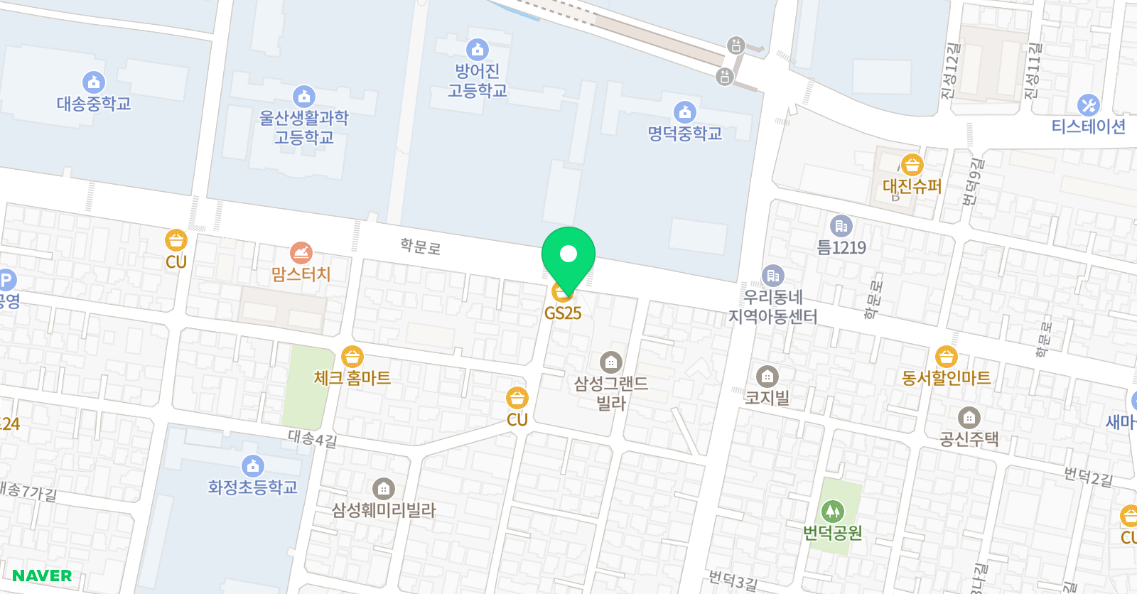 옥쓰 영어학원 위치