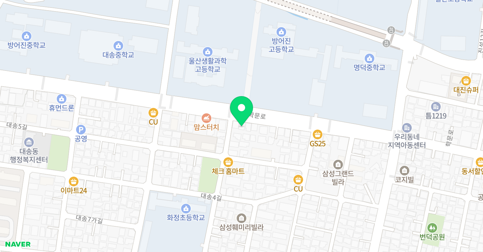 반디수학학원 위치