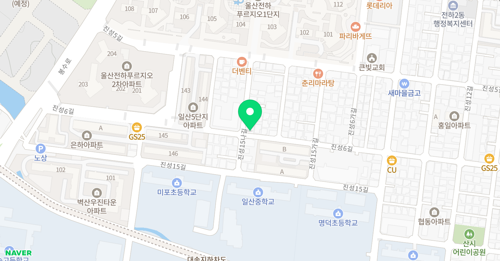 뮤엠 영어 미포점 위치