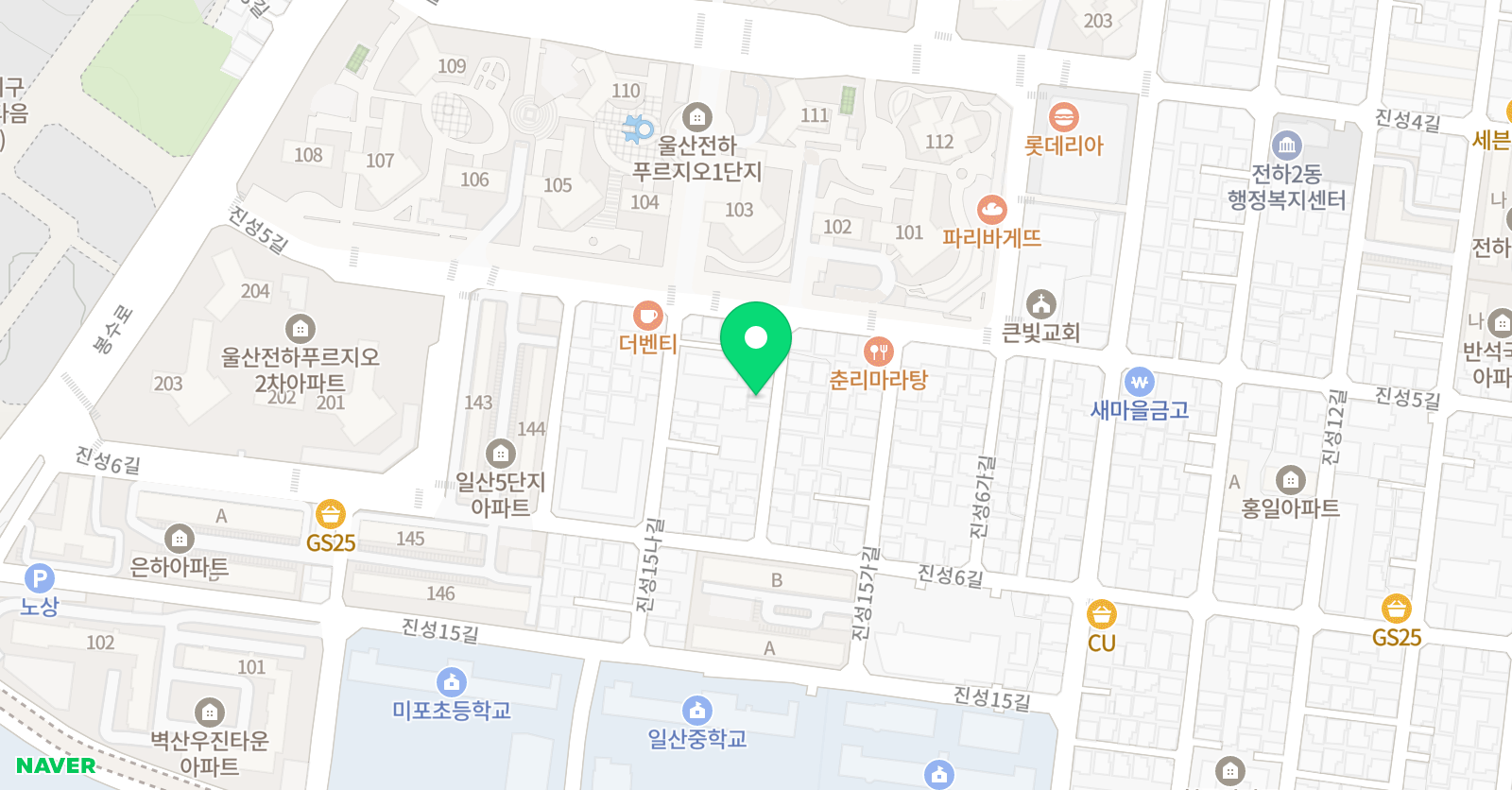 바른 수학 위치
