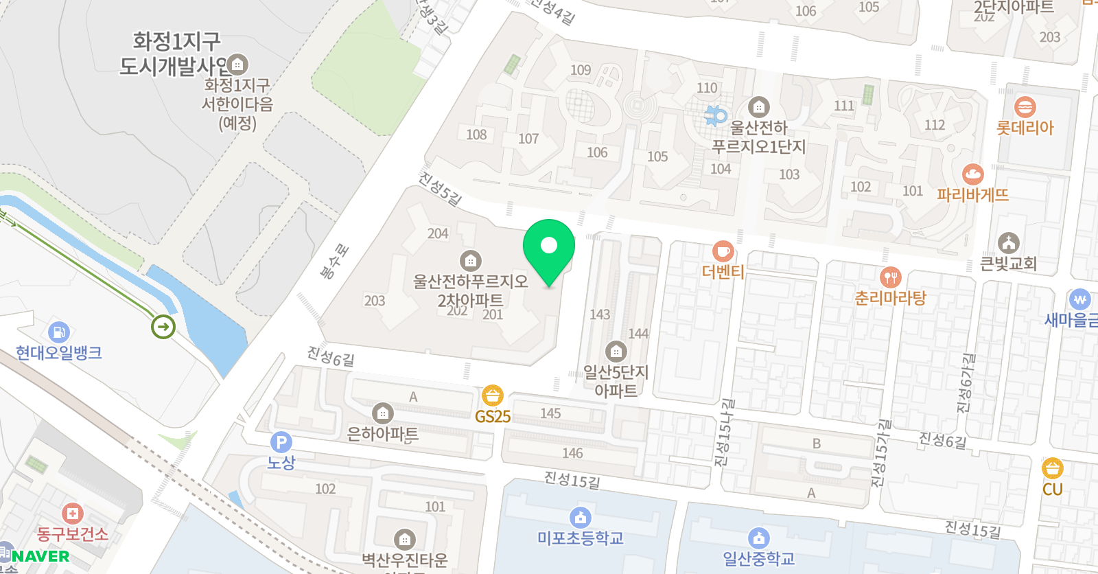 튼튼영어 베이비리그 울산동구센터 위치