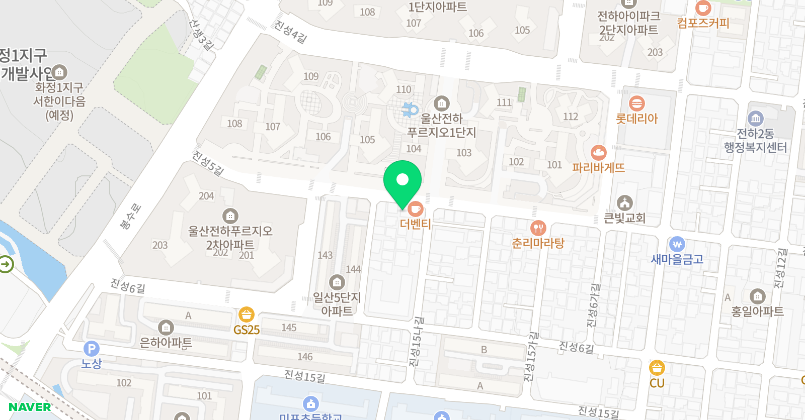 긍정의 수학학원 위치