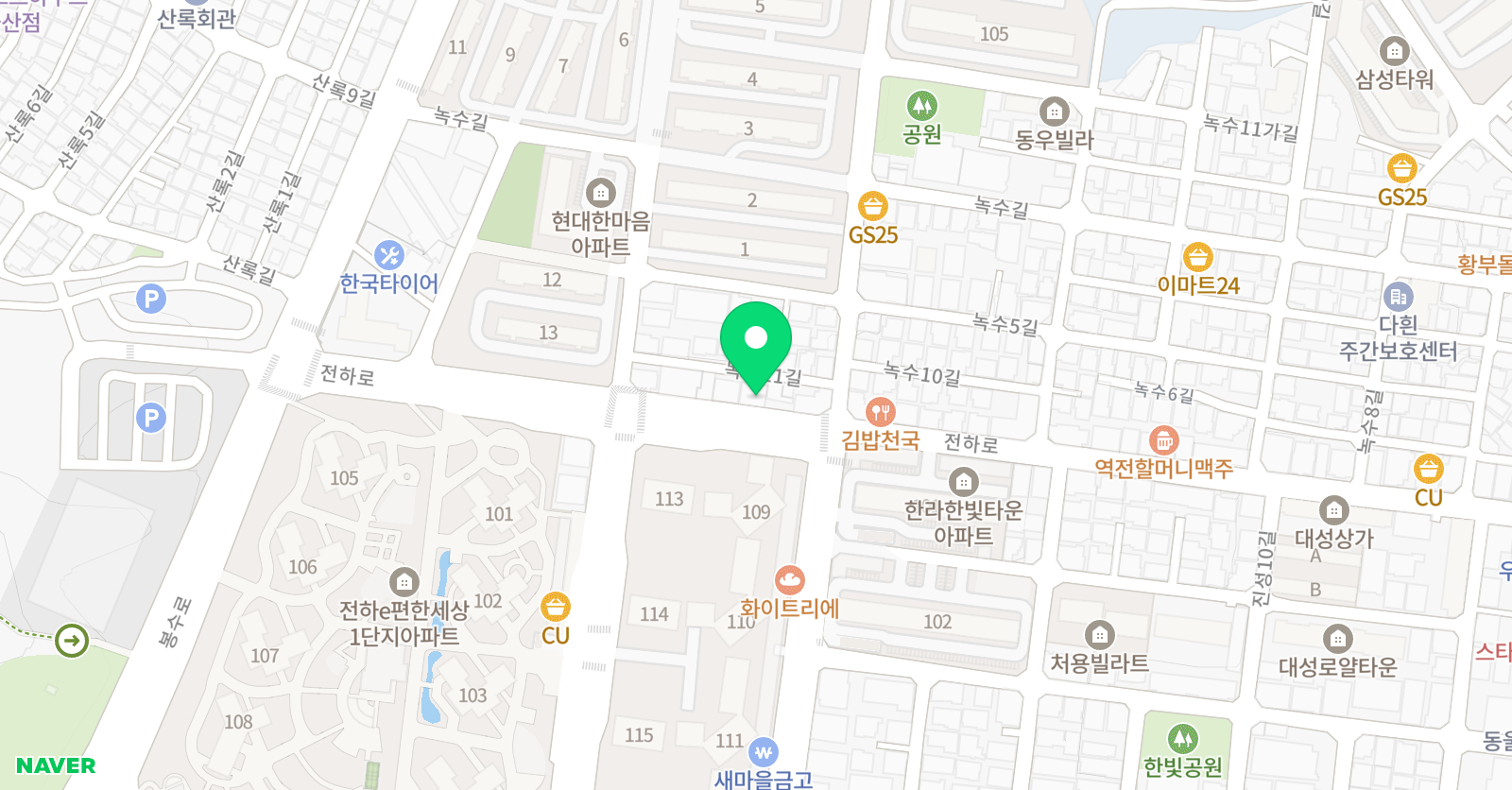 국어상자 윤석민 국어전문 학원 위치