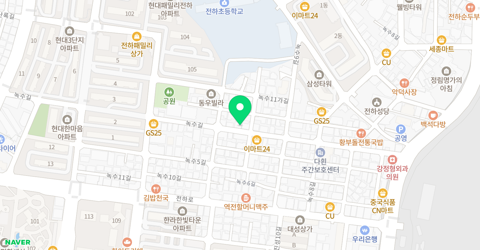 푸르넷 공부방 전하푸르넷 위치