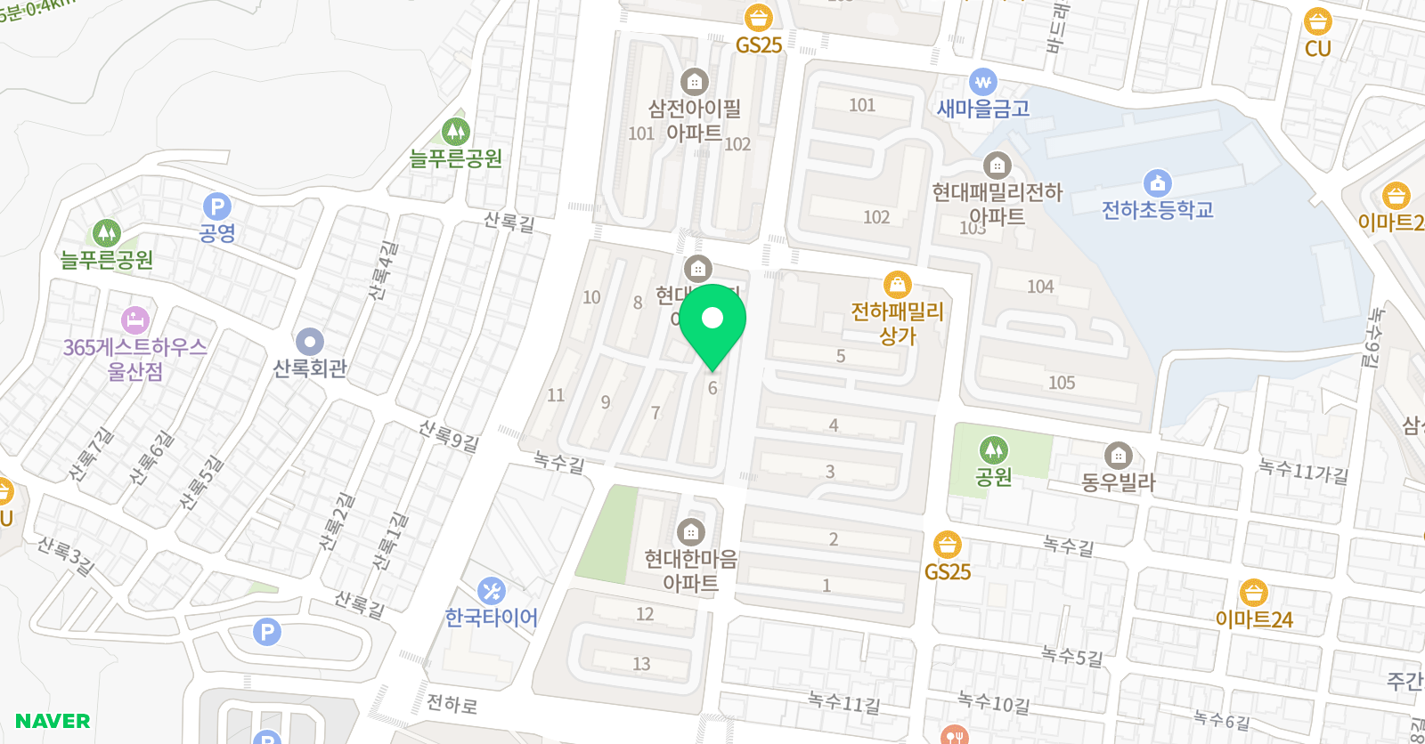3030 영어 전하러닝센터 위치