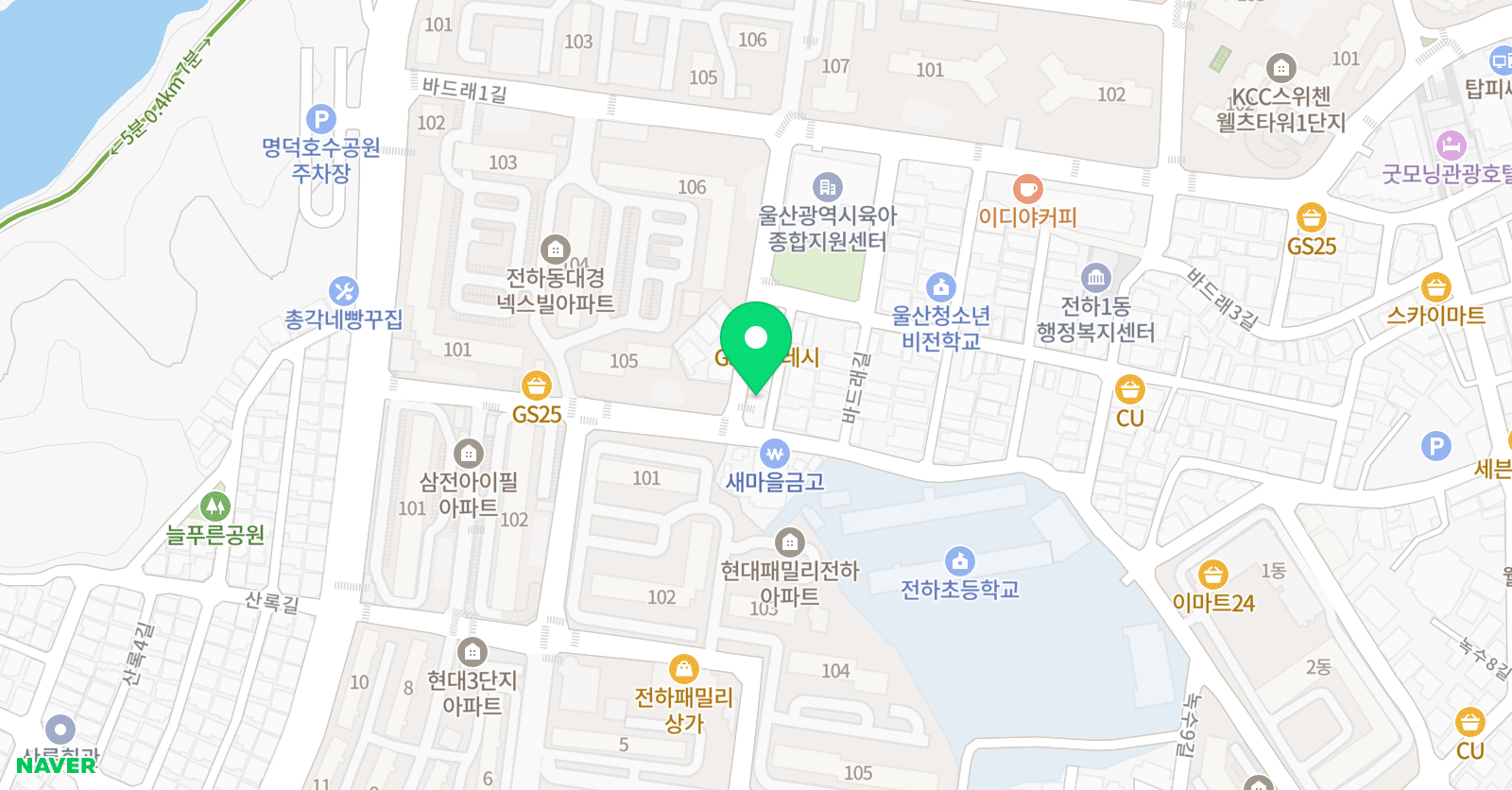 에이스 영수학원 위치