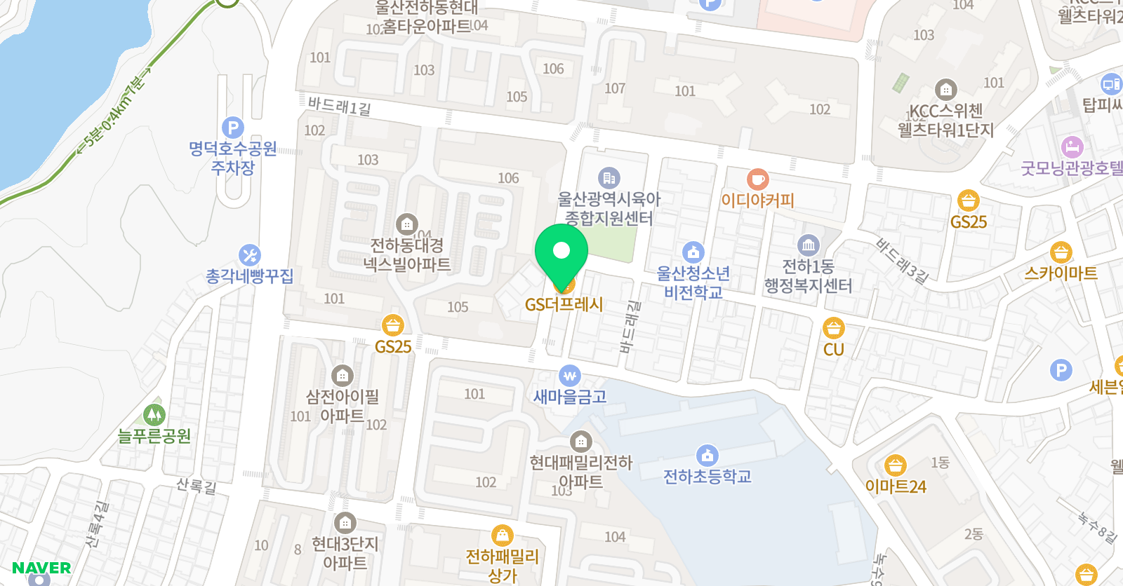 금강 태권도 위치