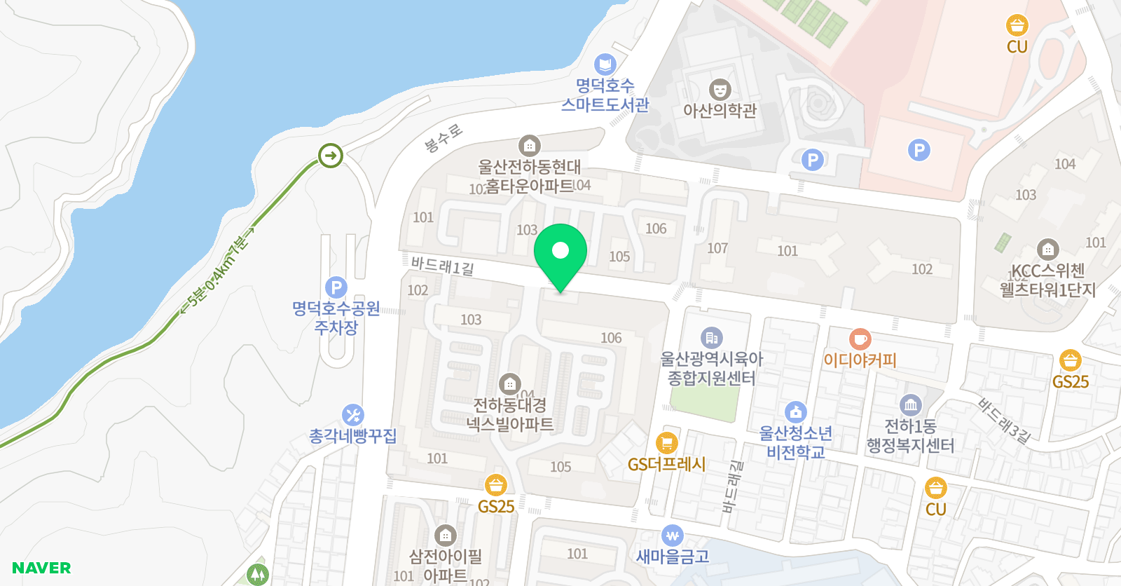 김샘 수학 위치