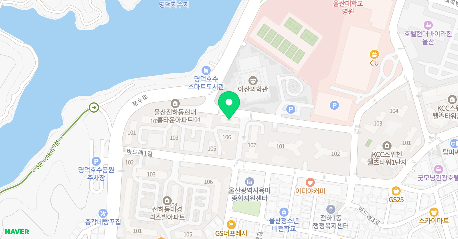 리드인 전하현대홈타운점 위치