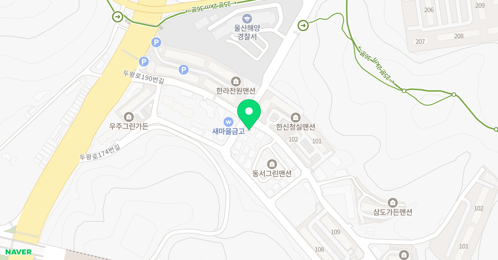 물푸레 수학교습소 위치