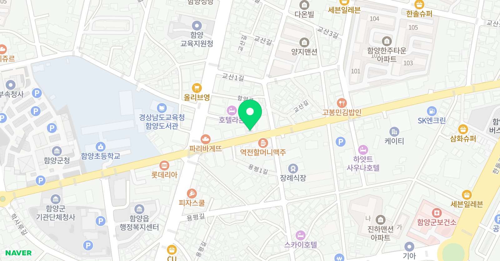 튼튼 영어마스터클럽 함양점 위치