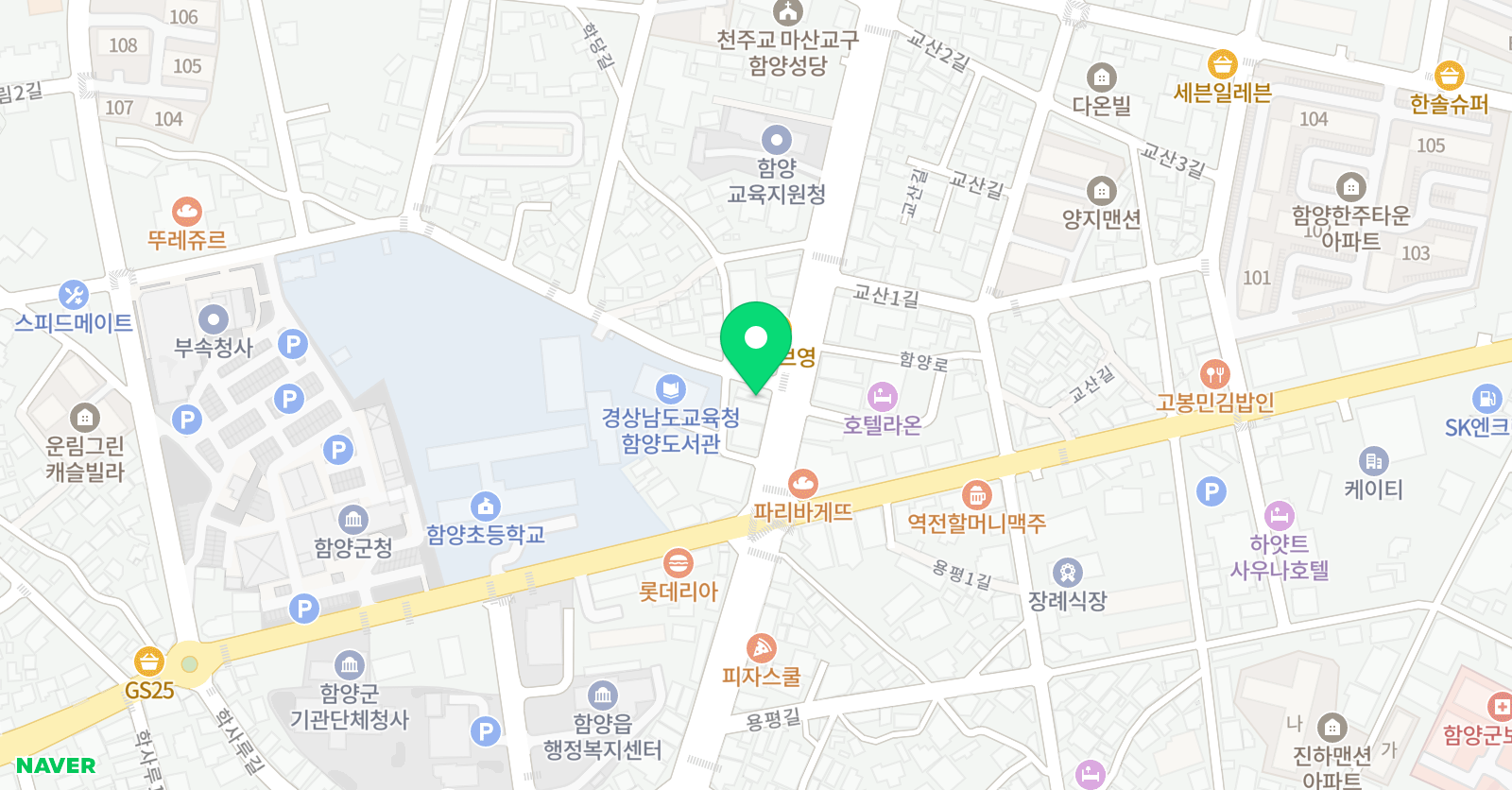 오름 학원 위치