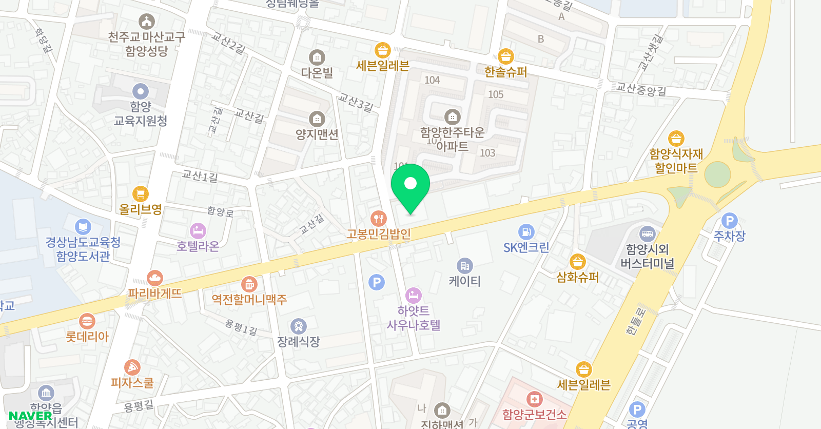와이즈 영어학원 위치