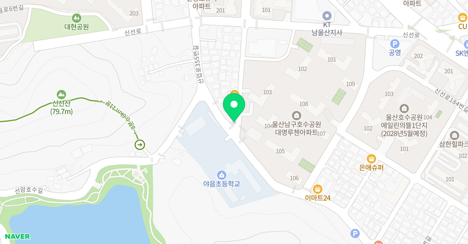 셀파우 등생교실 야음 영재센터 위치