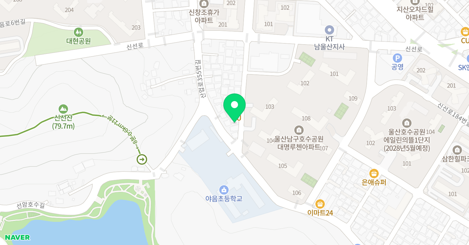 샤인 피아노학원 위치