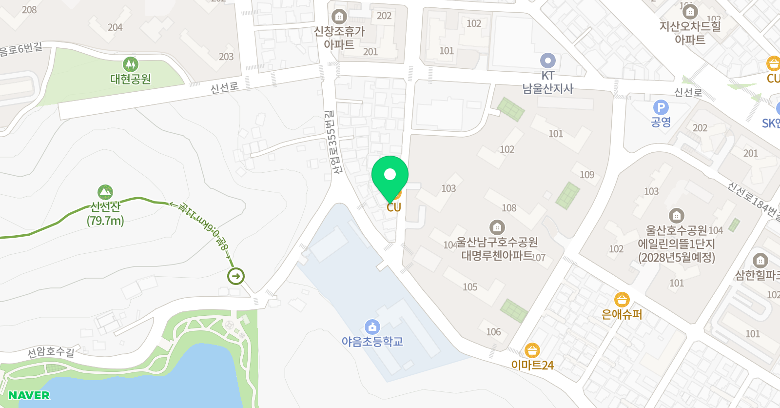 정 태권도 위치