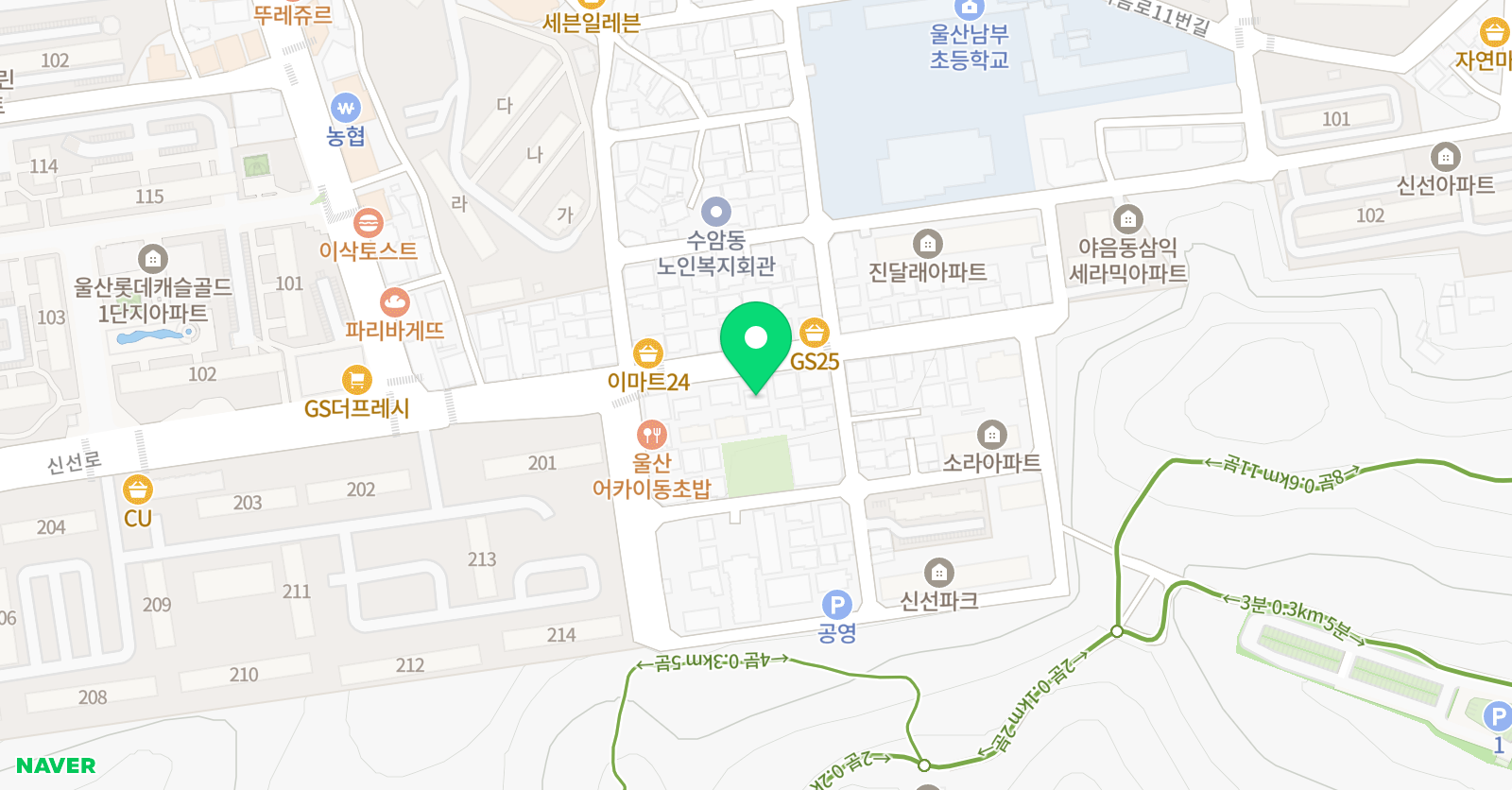 플라톤독서토론논술 수암공부방 위치