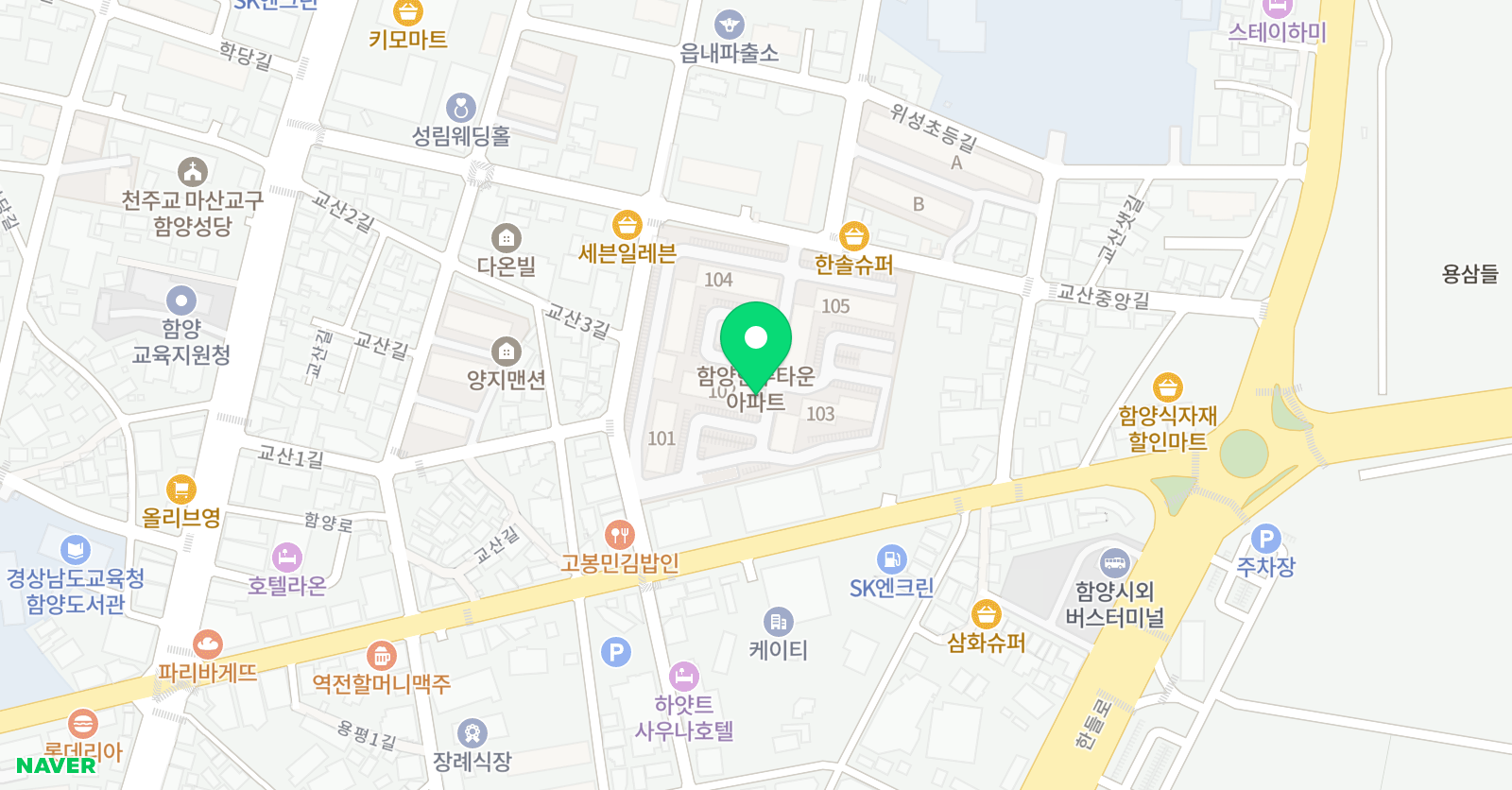 빨간펜 수학의달인 경남함양점 위치