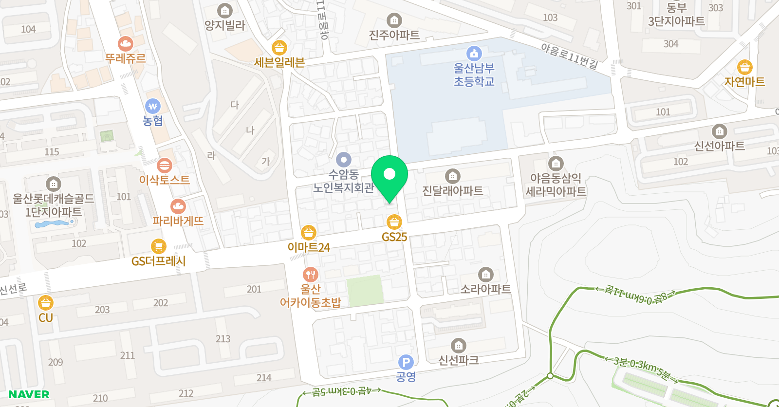 와이투 영어수학학원 위치