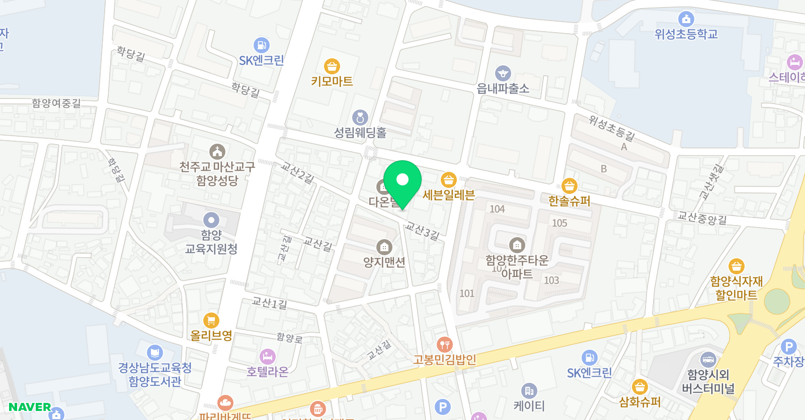 예쁜소리 음악학원 위치