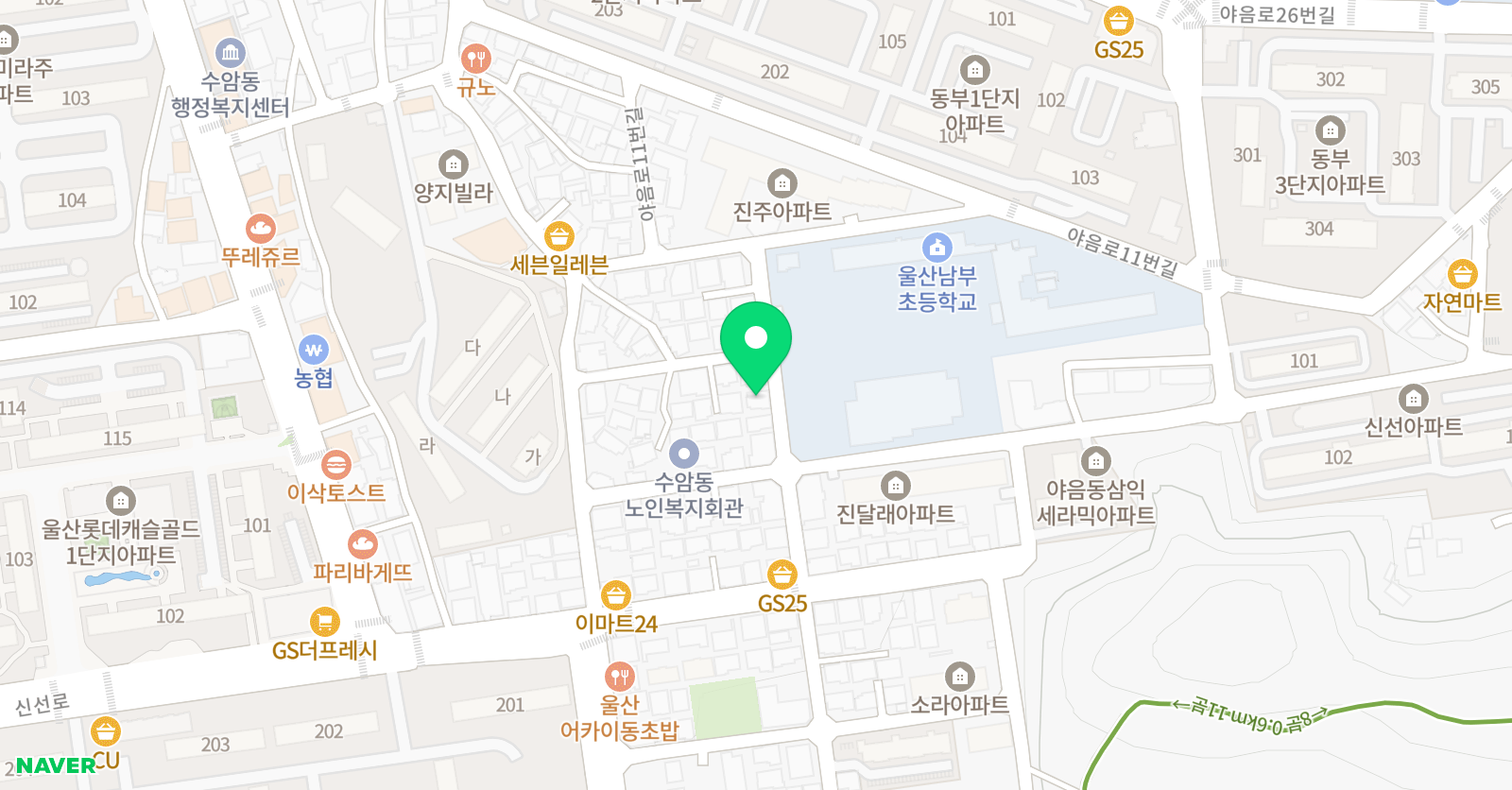 뿌리깊은 허쌤 공부방 위치
