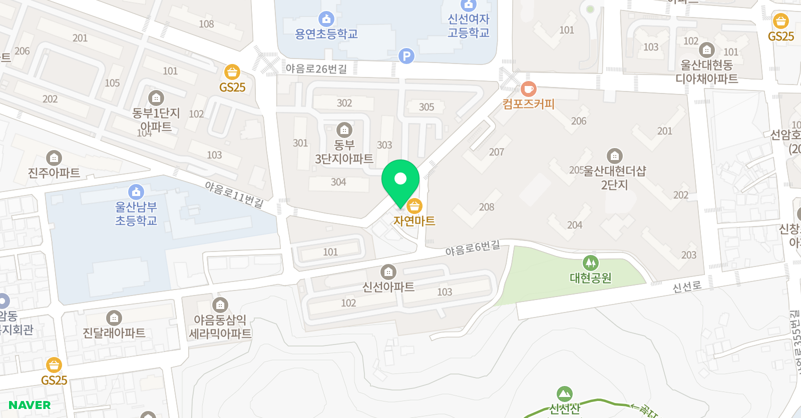 루체테 어학원 울산야음캠퍼스 위치