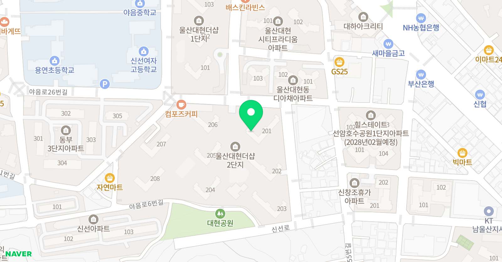 한우리 독서토론논술 야음동홈클럽 위치