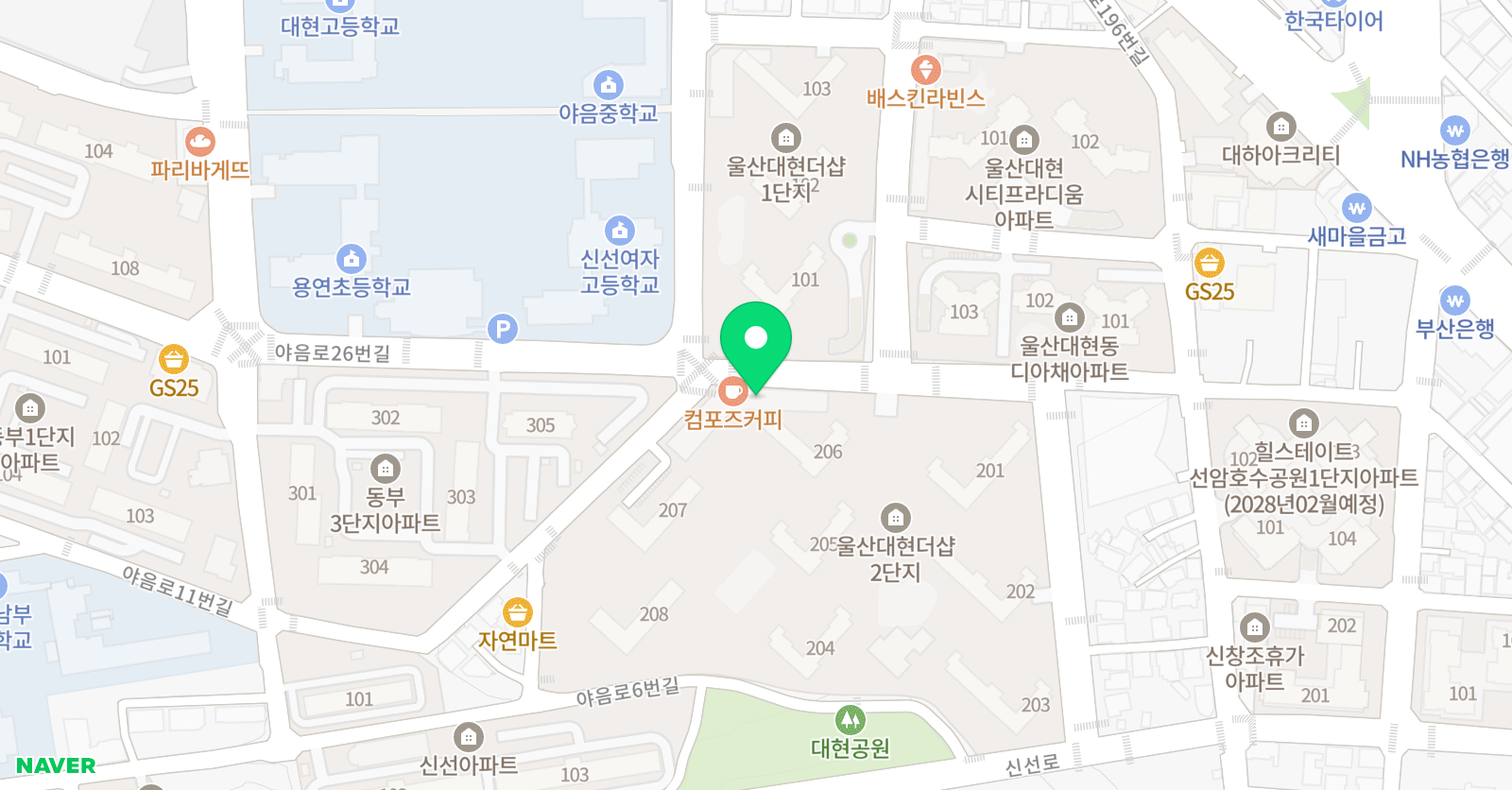 뉴소리숲 음악교습소 위치