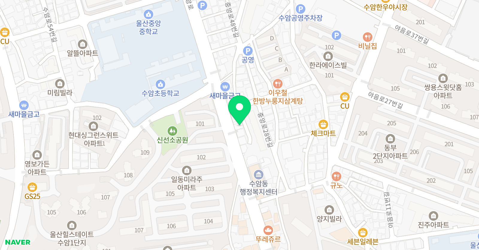 한우리 독서토론논술 수암동홈클럽 위치