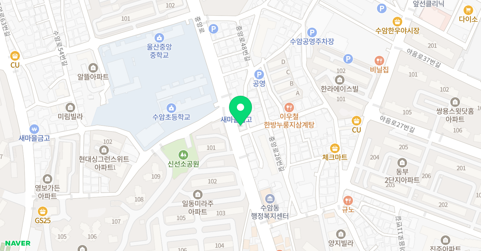 최강수학수암캠퍼스 학원 위치