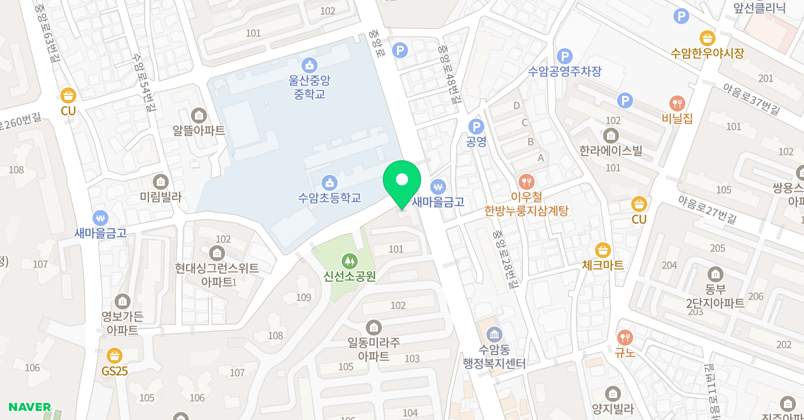호산나 음악학원 위치