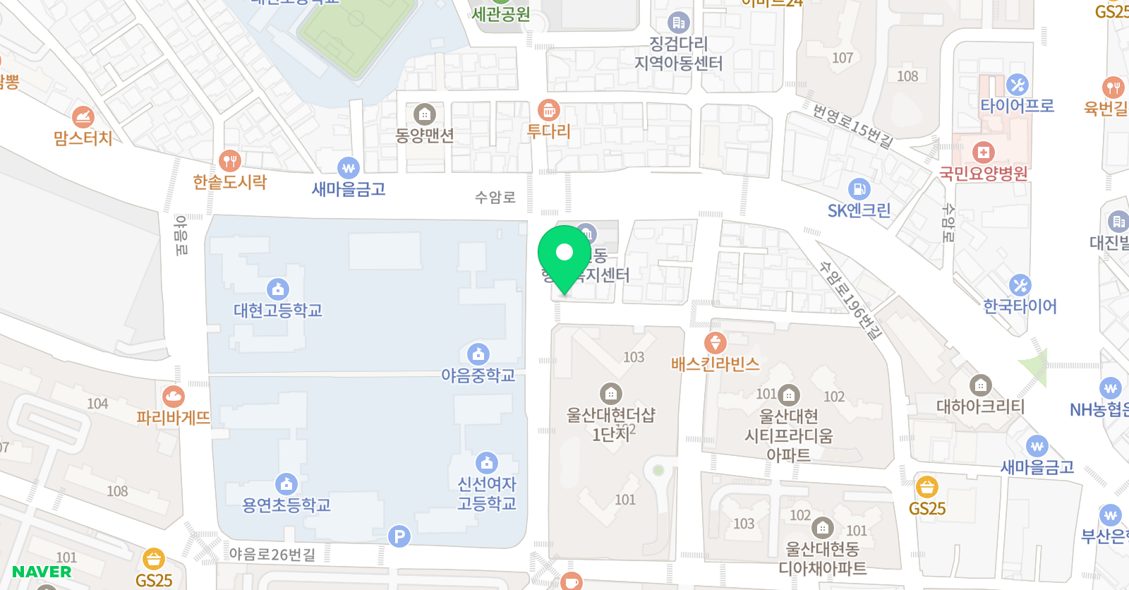 라별 감성미술학원 위치