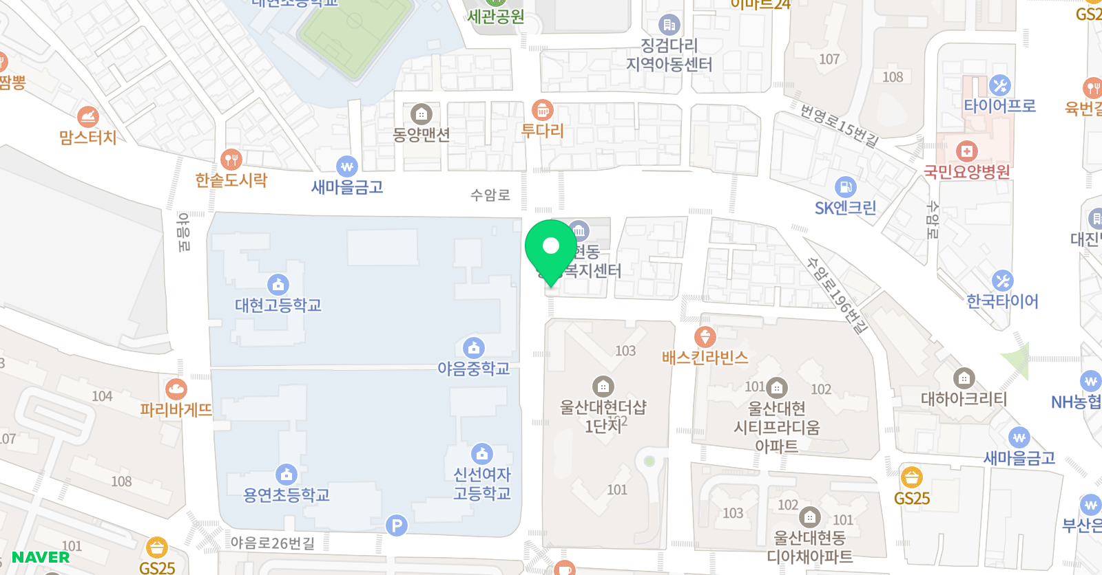 삼성 영어 빨간펜 수학의달인 플랜에이 학원 위치