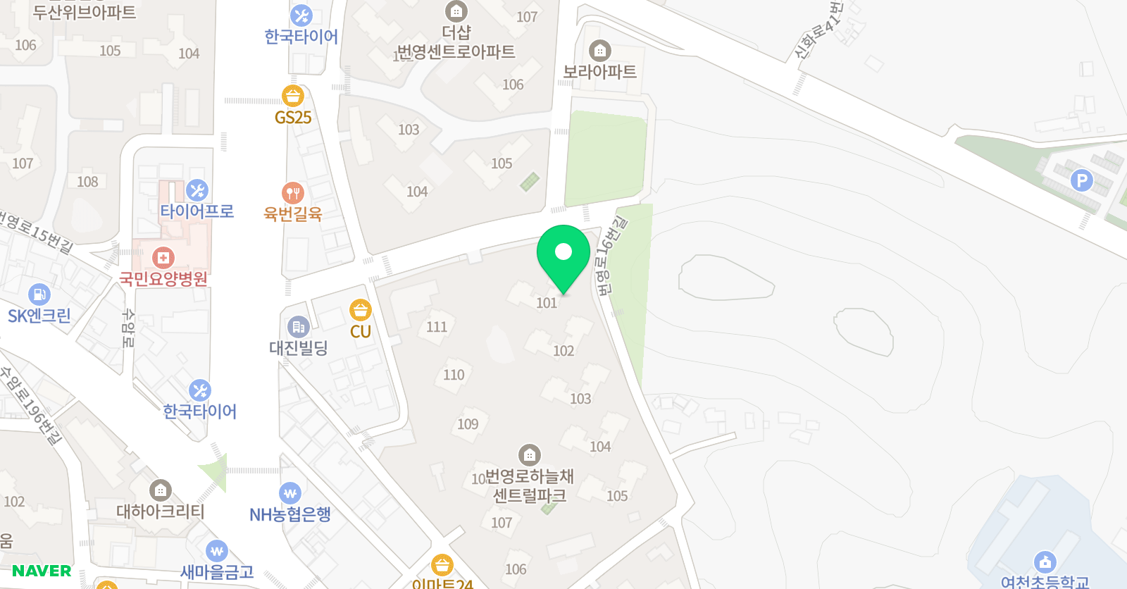 토론하는아이들 번영로 하늘채 GLE센터 위치