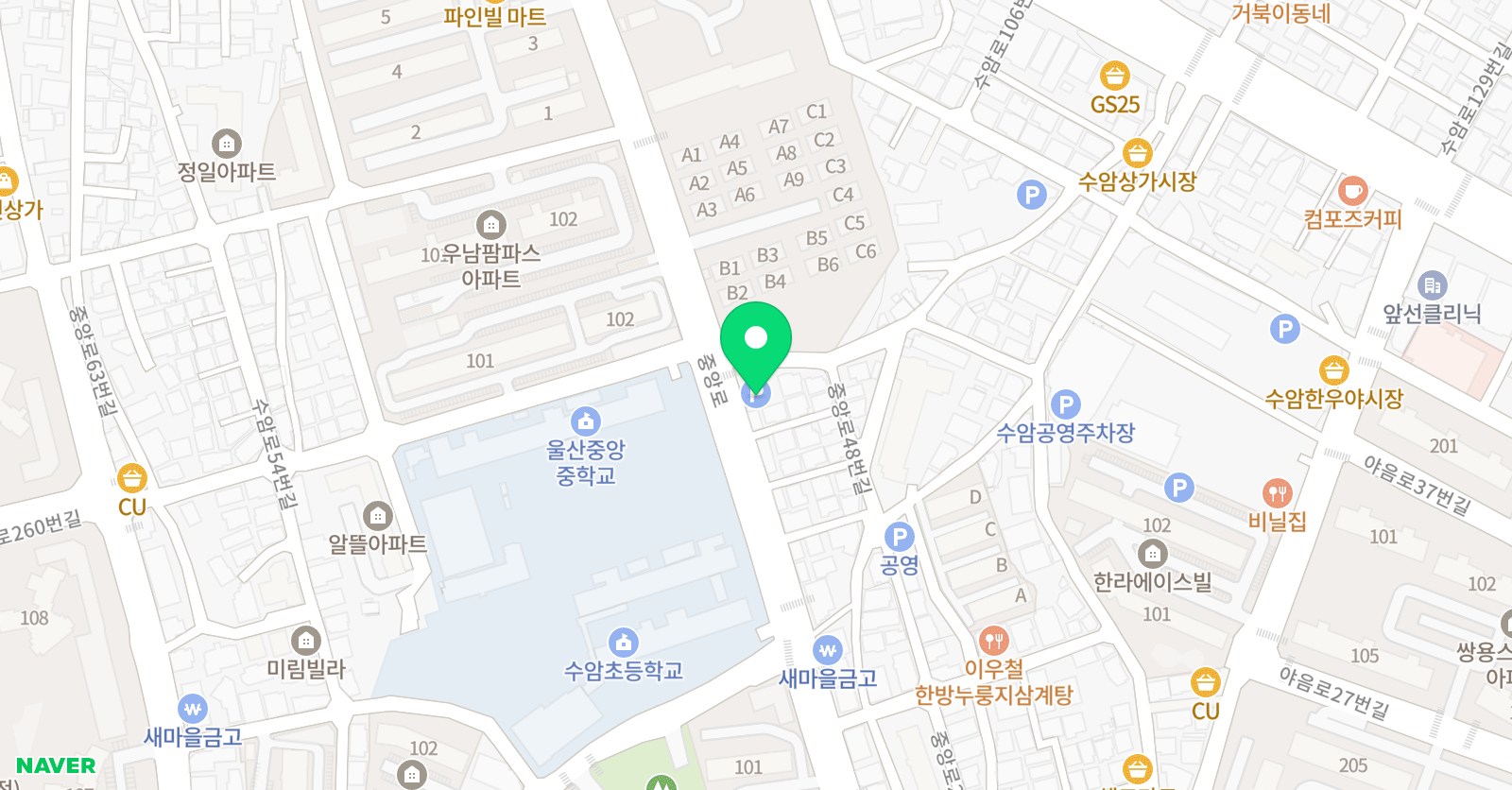 제이알 수학영어학원 위치