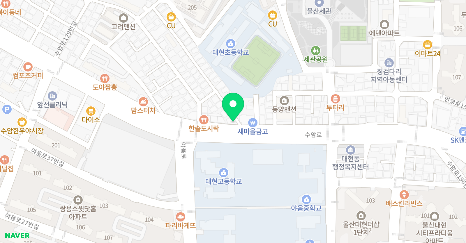 유성수학전문학원 위치