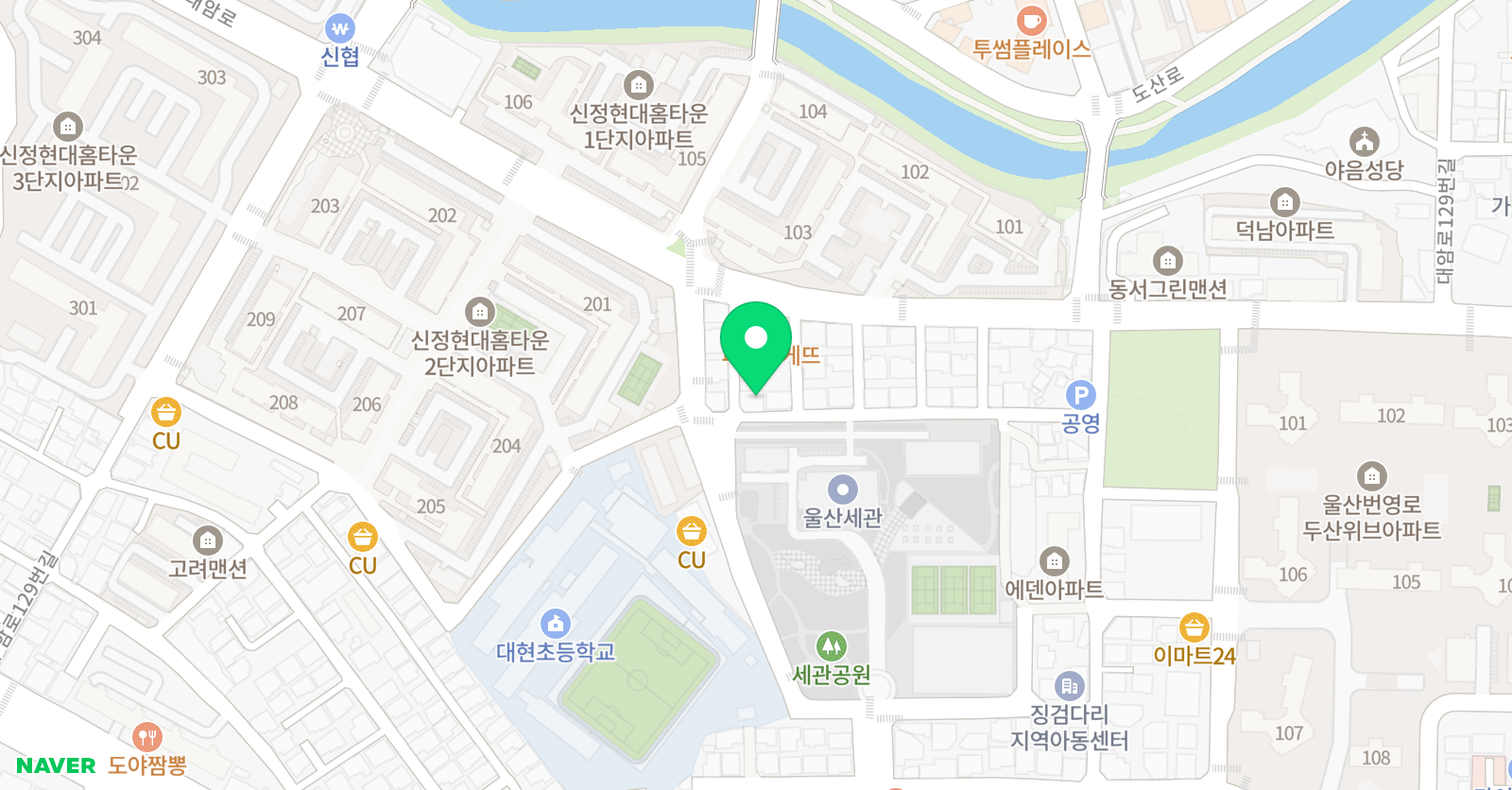 야음이든 학원 위치