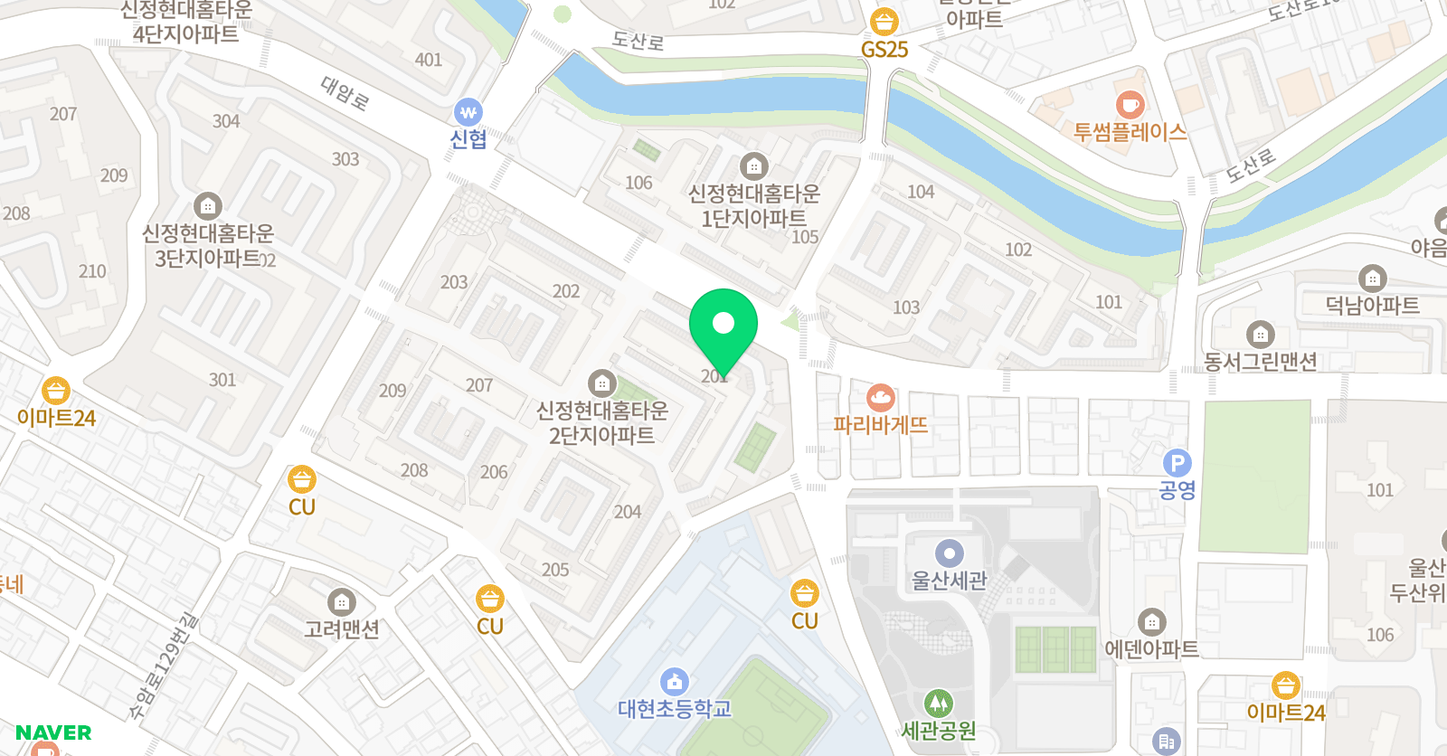 홈타운 탑클래스 공부방 위치