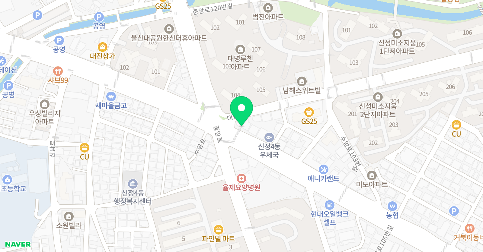 우성 태권도장 위치